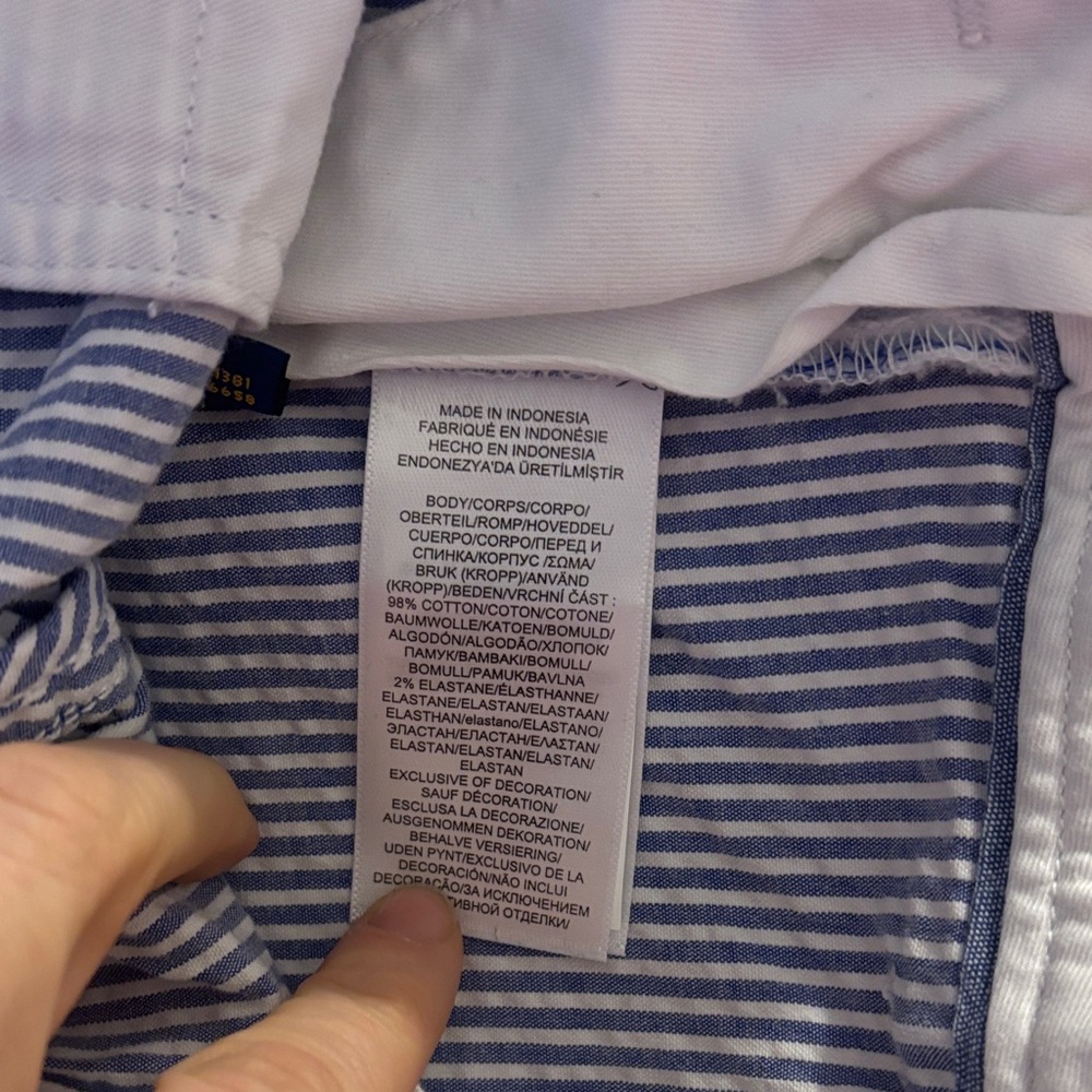 Polo Ralph Lauren Blue and White Striped Men's Shorts - Picture 10 of 16